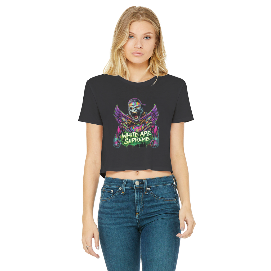 Flight Classic Women's Cropped Raw Edge T-Shirt